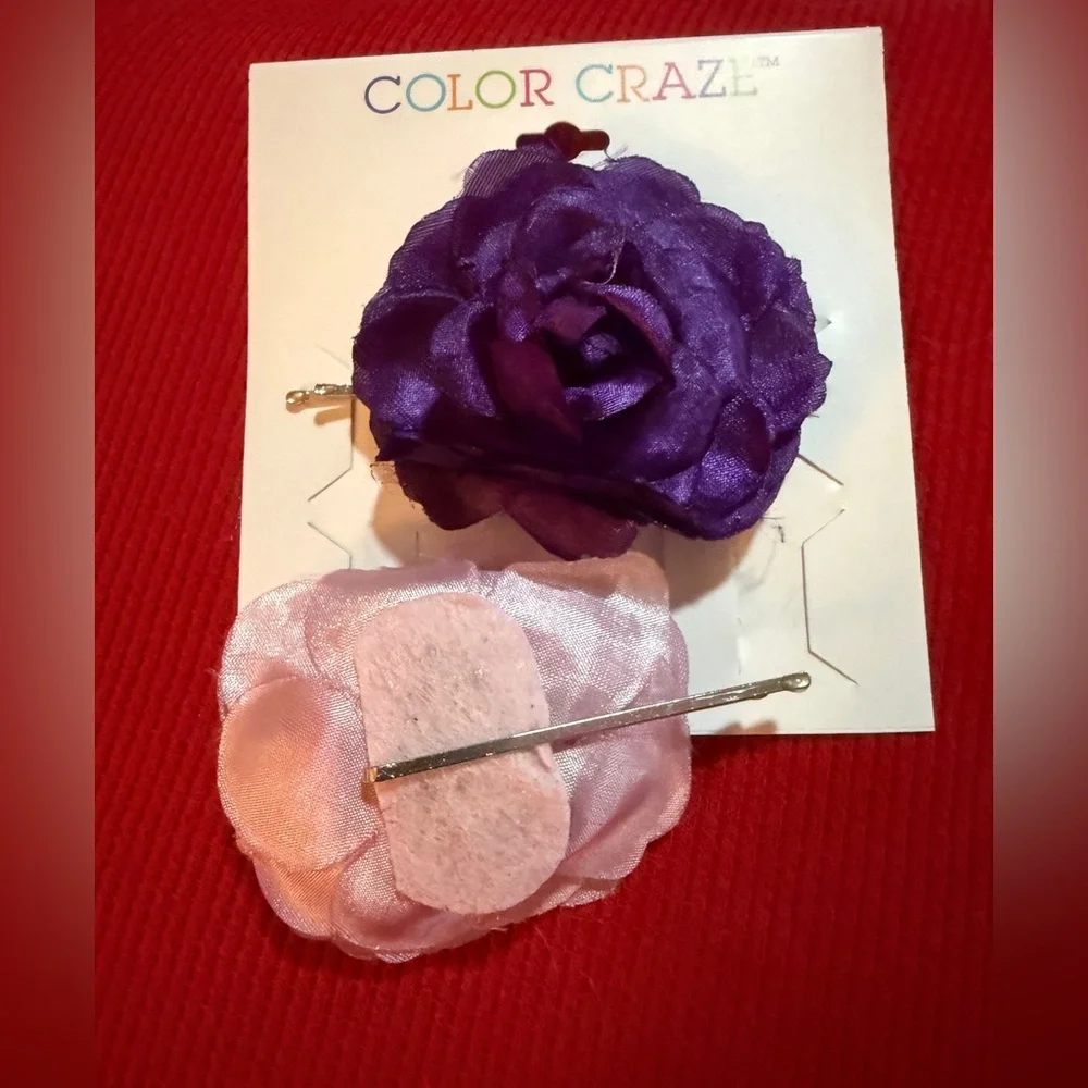 Purple and Pink Hair Clips